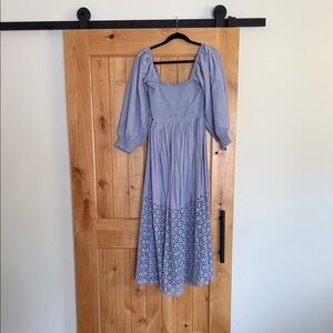 Free People Blue Midi Dress